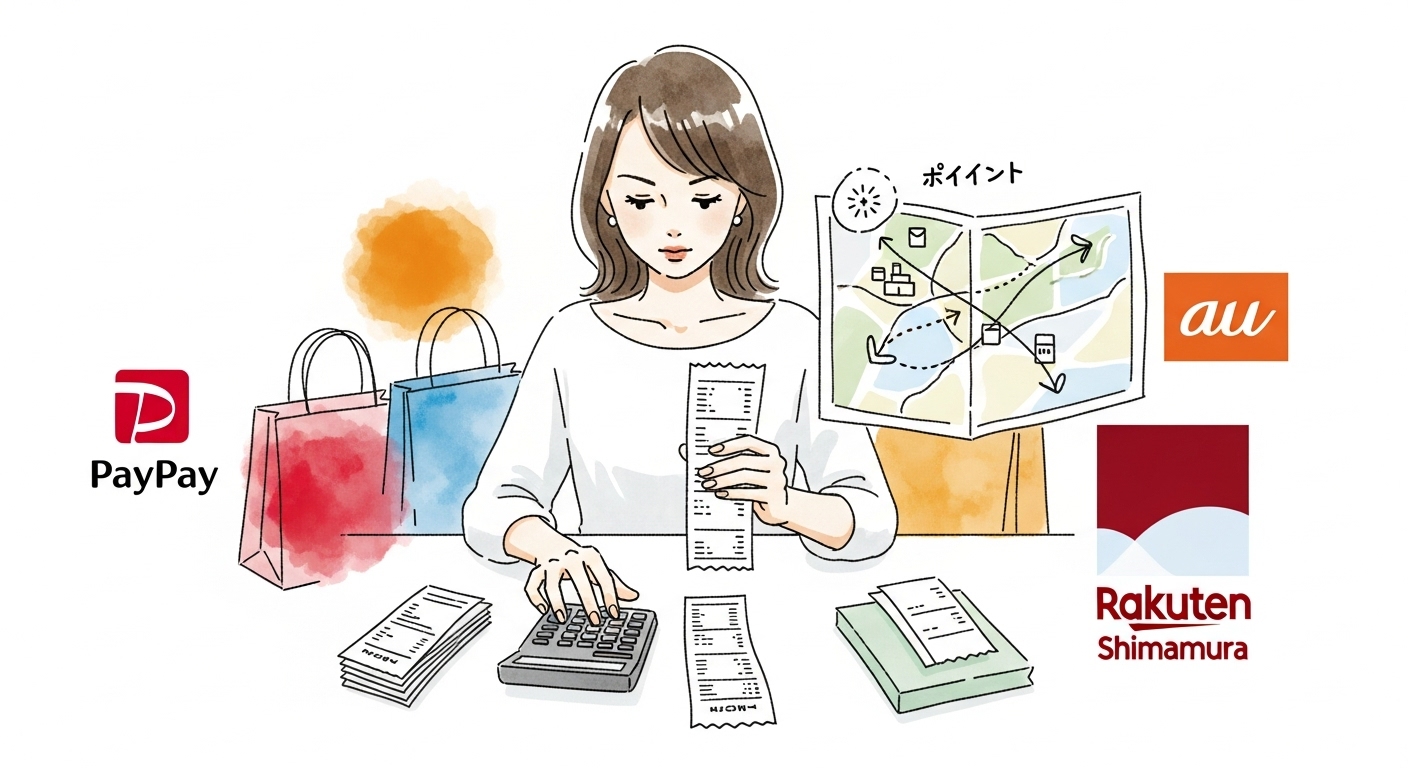 【12月】PayPay祭・au王将・楽天しまむら攻略マップ