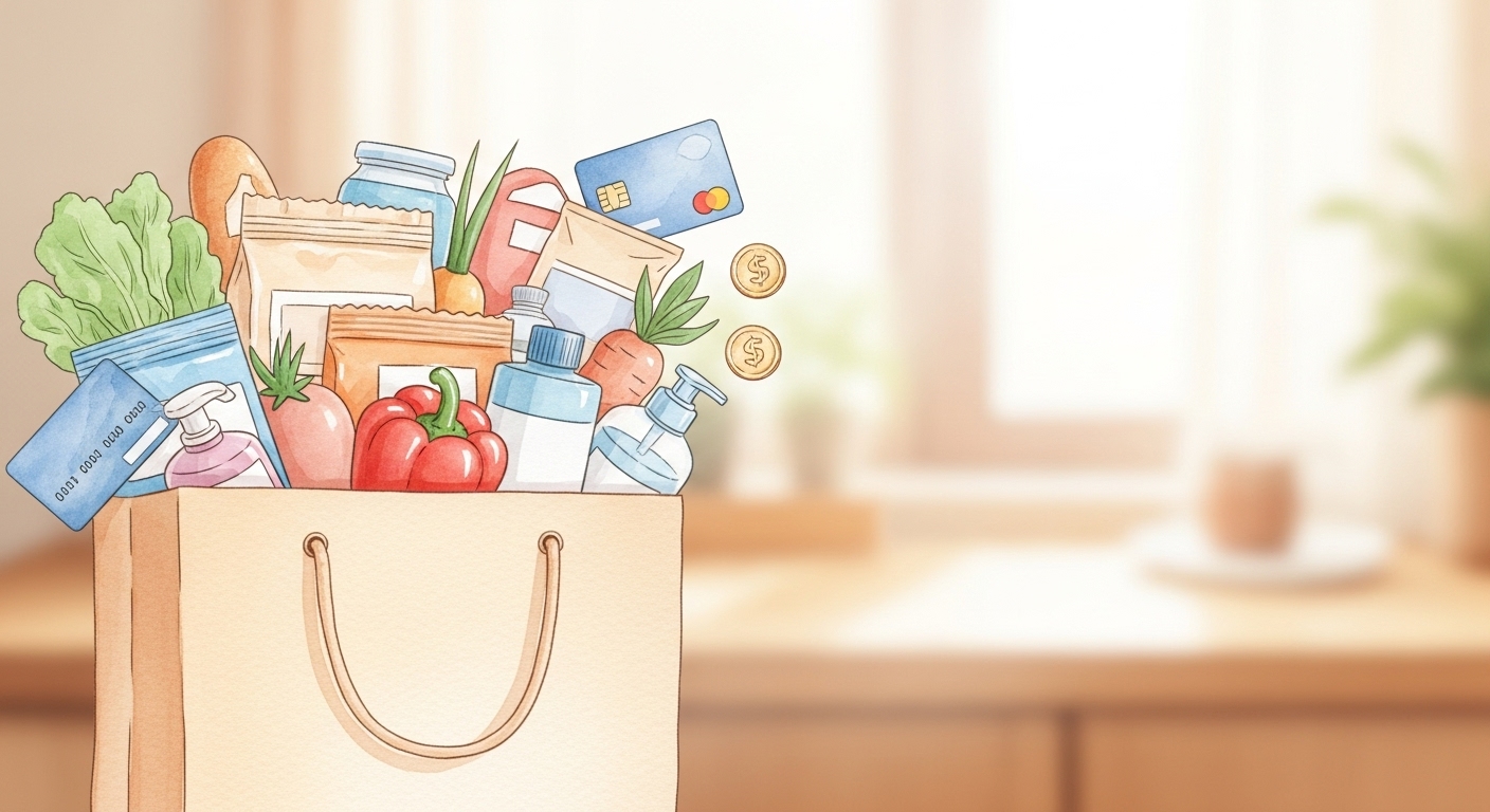 2025年スーパー・ドラッグストアのポイ活攻略！年間5万削減クレカ術