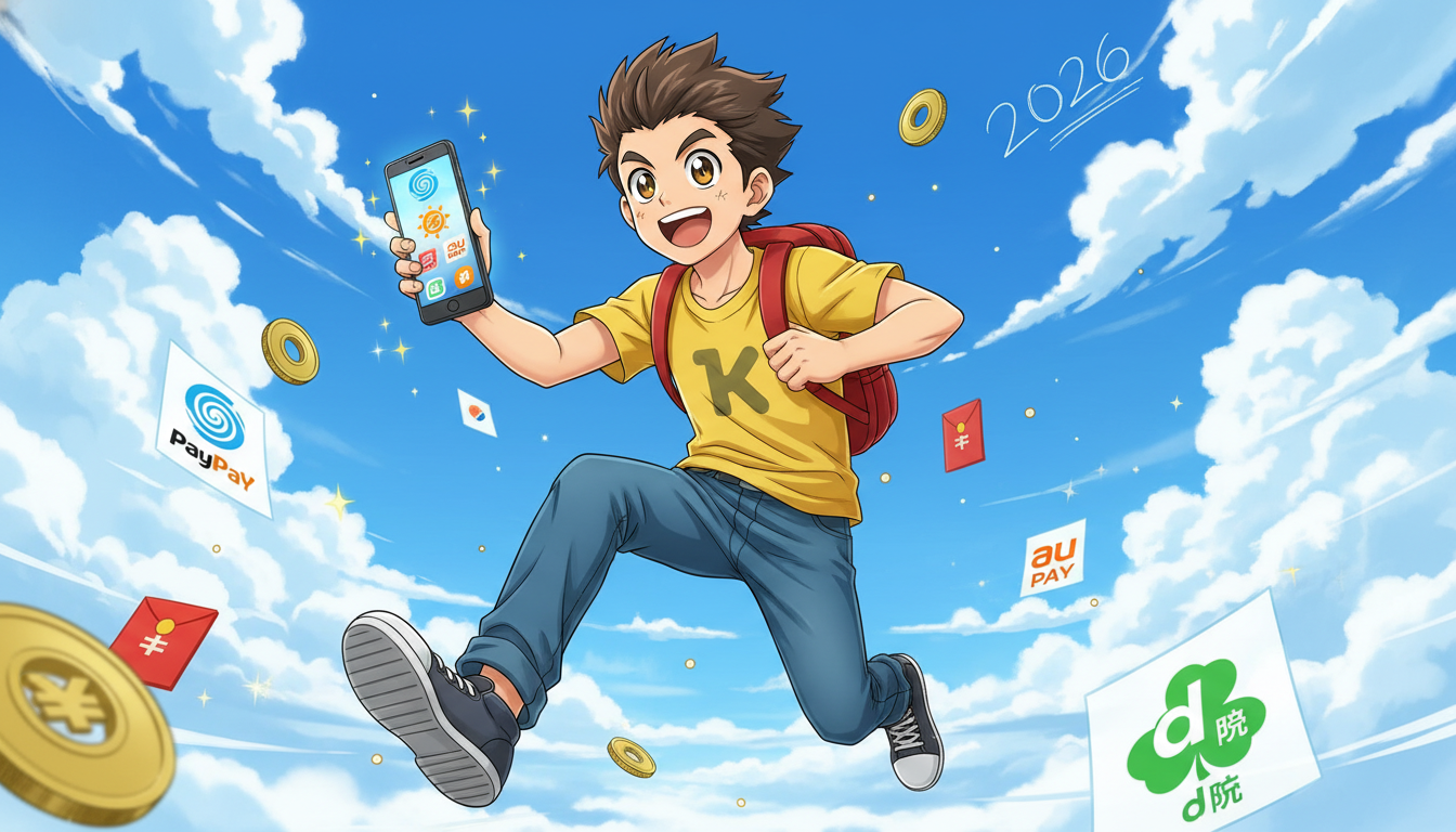 2026年正月ポイ活！PayPay・au PAY・d払いのお年玉キャンペーン攻略【初心者ケンタ】