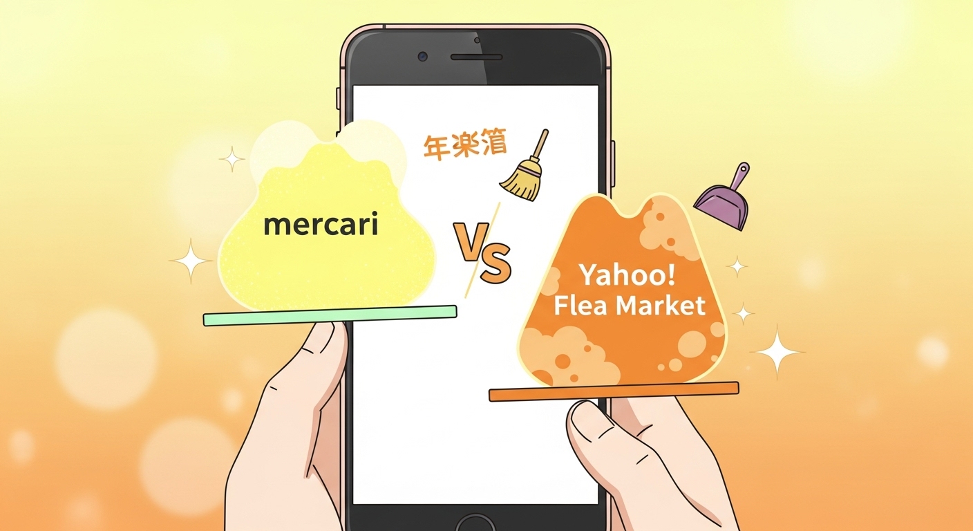 メルカリ手数料50%還元vsYahoo!フリマ！12月大掃除の不用品処分お得なのはどっち？