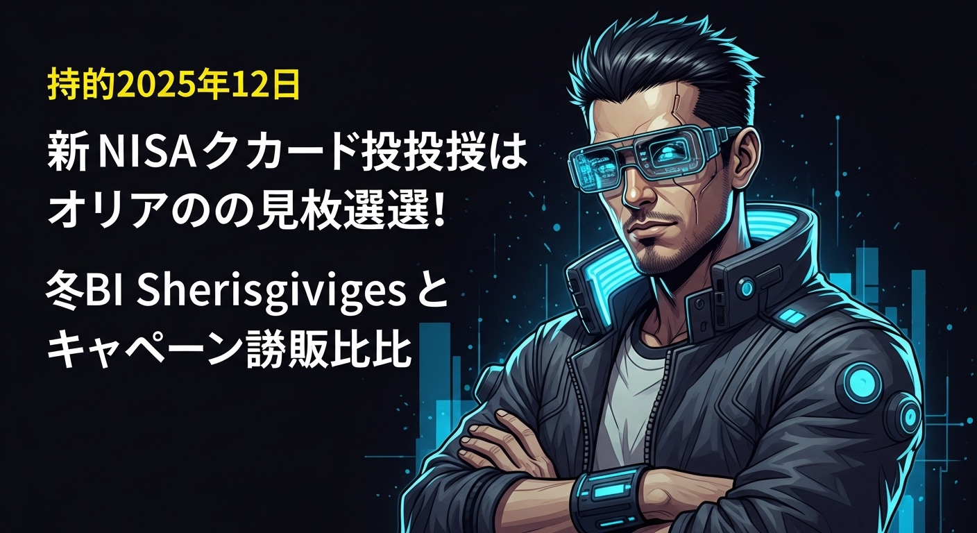 【2025年12月】新NISAクレカ積立はOlive一択！冬の感謝祭とSBI証券キャンペーン徹底比較