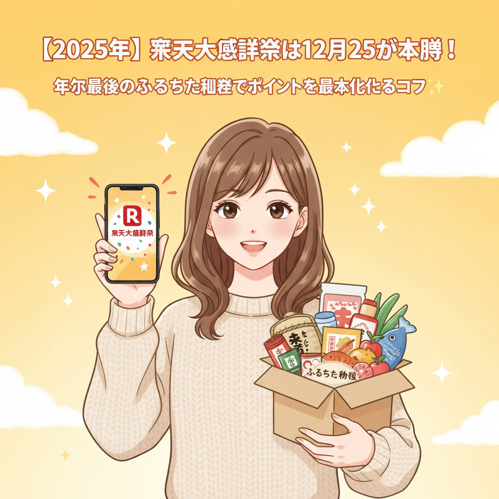 楽天大感謝祭2025攻略！12月25日のふるさと納税でポイント最大化